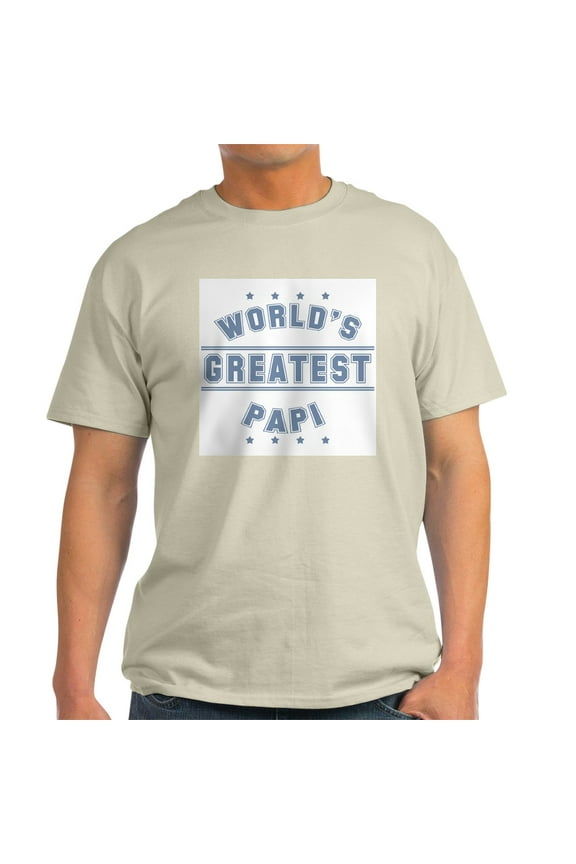 - World's Greatest Papi Light T Shirt - Men's Classic Graphic T-Shirt