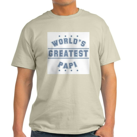 CafePress - World's Greatest Papi Light T Shirt - Men's Classic Graphic T-Shirt