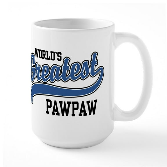 CafePress - World's Greatest Pawpaw Mugs - 15 oz Ceramic Large White Novelty Mug