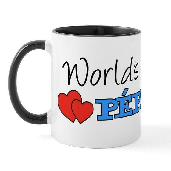 CafePress - World's Greatest Pepere Mug - 11 oz Ceramic Mug - Novelty Coffee Tea Cup