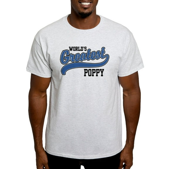 CafePress - World's Greatest Poppy Light T Shirt - Men's Classic Graphic T-Shirt