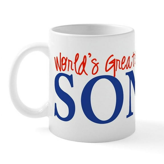 CafePress - World's Greatest Son II Mug - 11 oz Ceramic Mug - Novelty Coffee Tea Cup