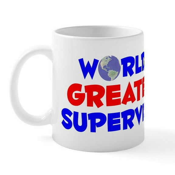 CafePress - World's Greatest Super.. (A) Mug - 11 oz Ceramic Mug - Novelty Coffee Tea Cup