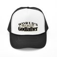 thumbnail image 1 of CafePress - World's Most Awesome Godfather - Adjustable Unisex Printed Trucker Hat with Mesh Back, 1 of 8