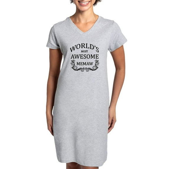CafePress - World's Most Awesome Memaw - Women's Nightshirt