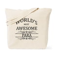 thumbnail image 1 of CafePress - World's Most Awesome Para Tote Bag - Unisex Canvas Tote Bag, Beige, 1-Piece, 1 of 8