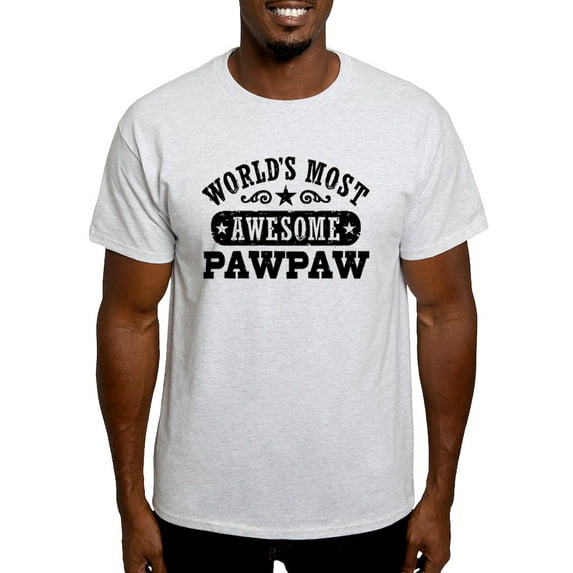 CafePress - World's Most Awesome Pawpaw Light T Shirt - Men's Classic Graphic T-Shirt