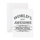 thumbnail image 1 of CafePress - World's Most Awesome Principal - Greeting Card, Blank Inside Matte, 1 of 3