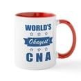 thumbnail image 1 of CafePress - World's Okayest CNA Mugs - 11 oz Ceramic Mug - Novelty Coffee Tea Cup, 1 of 4