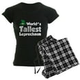 thumbnail image 1 of CafePress - World's Tallest Leprechaun Women's Dark Pajamas - Women's Short Sleeve Print T-Shirt and Pants Dark Cotton Pajama Set, 1 of 7