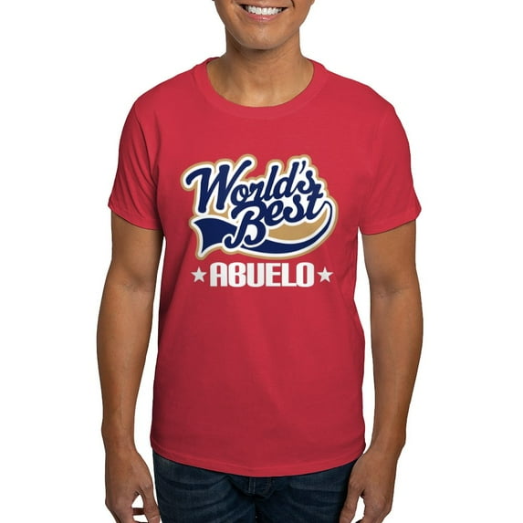 CafePress - Worlds Best Abuelo Dark T Shirt - Men's Classic Graphic Cotton T-Shirt