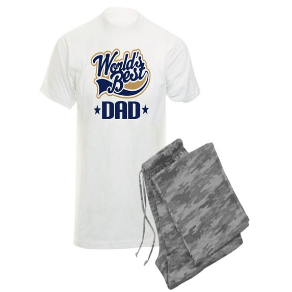 CafePress - Worlds Best Dad - Men's Light Pajamas