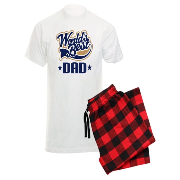 CafePress - Worlds Best Dad - Men's Light Pajamas