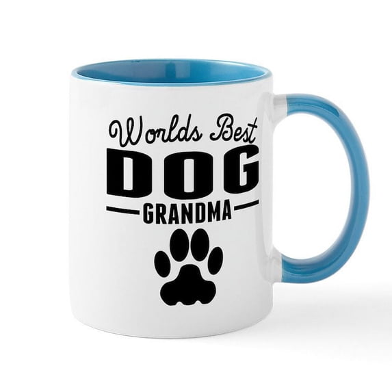 CafePress - Worlds Best Dog Grandma Mugs - 11 oz Ceramic Mug - Novelty Coffee Tea Cup