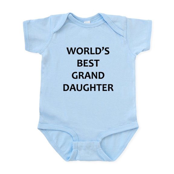 CafePress - Worlds Best Granddaughter Body Suit - Baby Light Bodysuit, Size Newborn - 24 Months