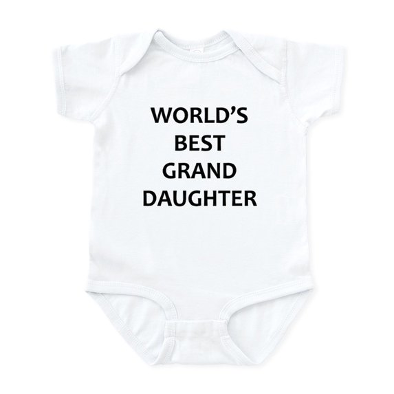 CafePress - Worlds Best Granddaughter Body Suit - Baby Light Bodysuit, Size Newborn - 24 Months