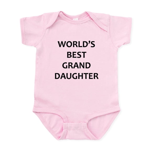 CafePress - Worlds Best Granddaughter Body Suit - Baby Light Bodysuit, Size Newborn - 24 Months