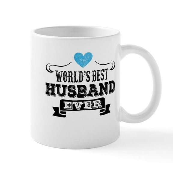 CafePress - Worlds Best Husband Ever Mugs - 11 oz Ceramic Mug - Novelty Coffee Tea Cup