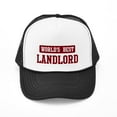 thumbnail image 1 of CafePress - Worlds Best Landlord - Adjustable Unisex Printed Trucker Hat with Mesh Back, 1 of 8