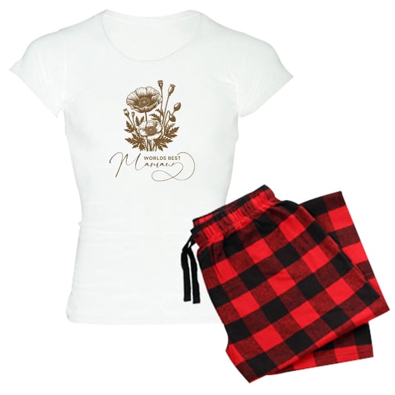 CafePress - Worlds Best Mamaw - Women's Light Pajamas