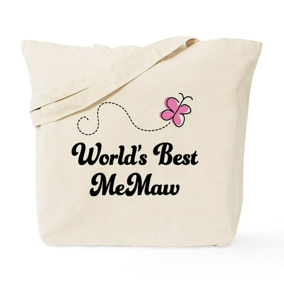 CafePress - Worlds Best Memaw Tote Bag - Unisex Canvas Tote Bag, Beige, 1-Piece
