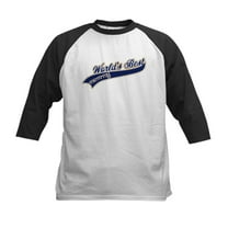 CafePress - Worlds Best Mommy Kids Baseball Jersey - Kids Cotton Baseball Jersey, 3/4 Sleeve Shirt