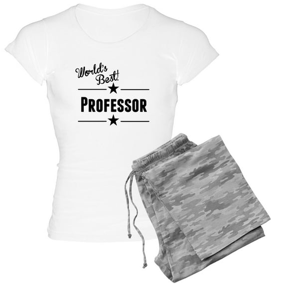 CafePress - Worlds Best Professor Pajamas - Women's Light Pajamas