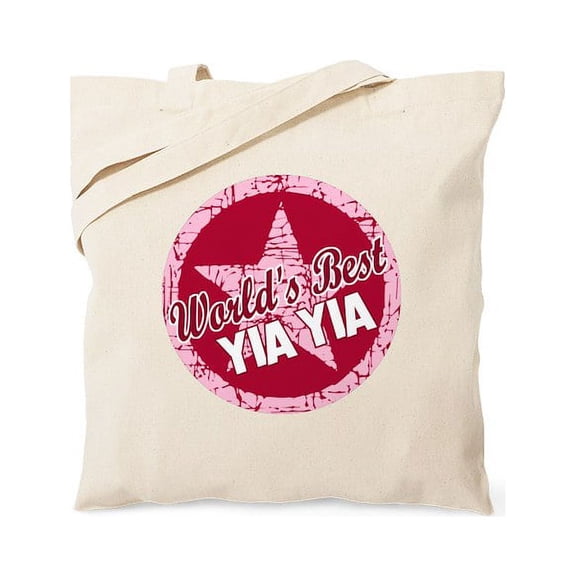 CafePress - Worlds Best Yia Yia Tote Bag - Unisex Canvas Tote Bag, Beige, 1-Piece