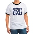 thumbnail image 1 of CafePress - Worlds Coolest Dad Ringer T - 100% Cotton Ringed T-Shirt, 1 of 4