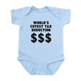 thumbnail image 1 of CafePress - Worlds Cutest Tax Deduction Body Suit - Baby Light Bodysuit, Size Newborn - 24 Months, 1 of 4
