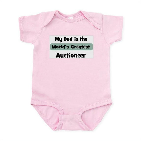CafePress - Worlds Greatest Auctioneer Infant Bodysuit - Baby Light Bodysuit, Size Newborn - 24 Months