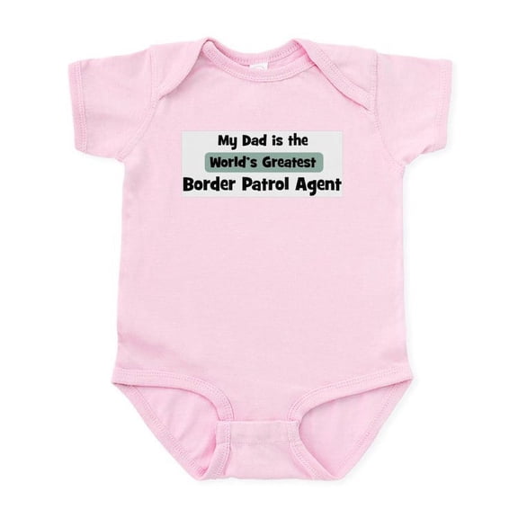 CafePress - Worlds Greatest Border Patrol Infant Bodysuit - Baby Light Bodysuit, Size Newborn - 24 Months