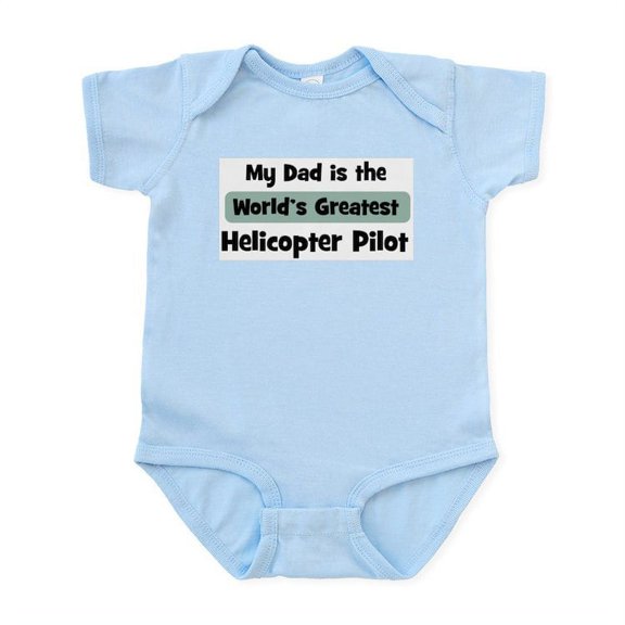 CafePress - Worlds Greatest Helicopter Pi Infant Bodysuit - Baby Light Bodysuit, Size Newborn - 24 Months