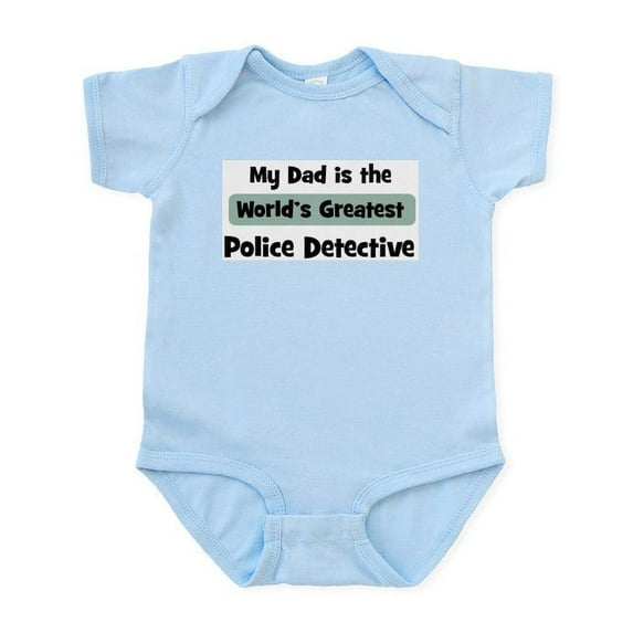 CafePress - Worlds Greatest Police Detect Infant Bodysuit - Baby Light Bodysuit, Size Newborn - 24 Months