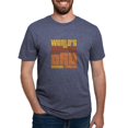 thumbnail image 1 of CafePress - Worlds Grooviest Dad Men's Deluxe T Shirt - Mens Tri-blend T-Shirt, 1 of 4