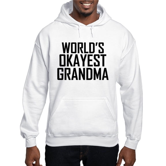 CafePress - Worlds Okayest Grandma Hoodie - Pullover Hoodie, Hooded Sweatshirt