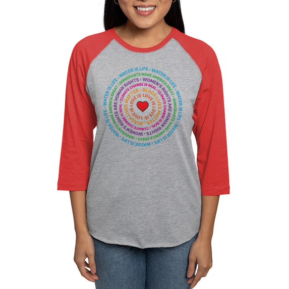 CafePress - Worth Fighting For! - Womens Baseball Tee