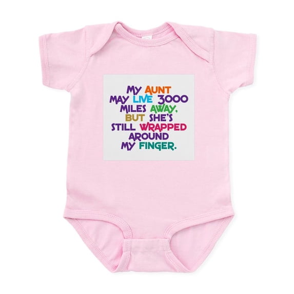 CafePress - Wrapped Around My Finger Body Suit - Baby Light Bodysuit, Size Newborn - 24 Months
