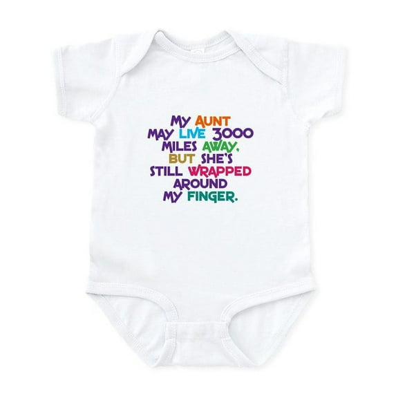 CafePress - Wrapped Around My Finger Body Suit - Baby Light Bodysuit, Size Newborn - 24 Months