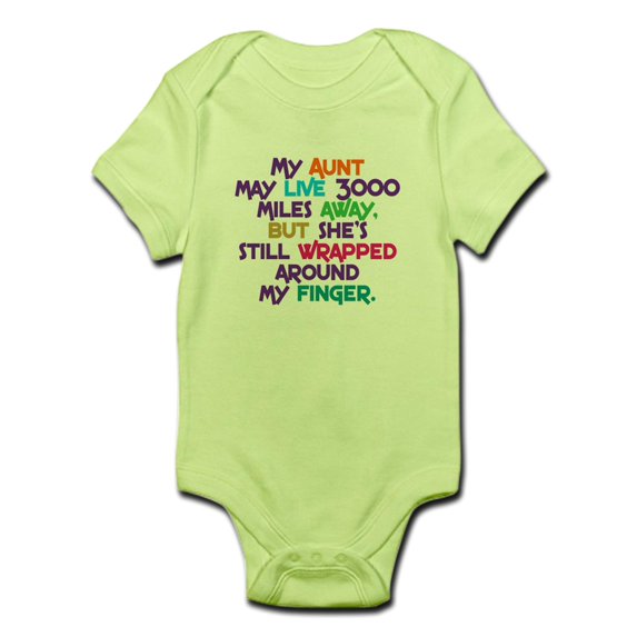 CafePress - Wrapped Around My Finger Body Suit - Baby Light Bodysuit