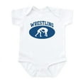 thumbnail image 1 of CafePress - Wrestling (Blue Circle) Infant Bodysuit - Baby Light Bodysuit, Size Newborn - 24 Months, 1 of 4