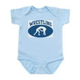 thumbnail image 1 of CafePress - Wrestling (Blue Circle) Infant Bodysuit - Baby Light Bodysuit, Size Newborn - 24 Months, 1 of 4