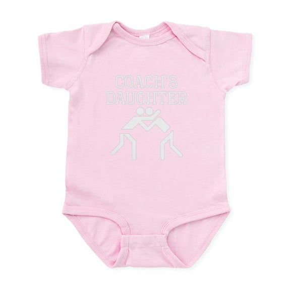 CafePress - Wrestling Coachs Daughter Body Suit - Baby Light Bodysuit, Size Newborn - 24 Months