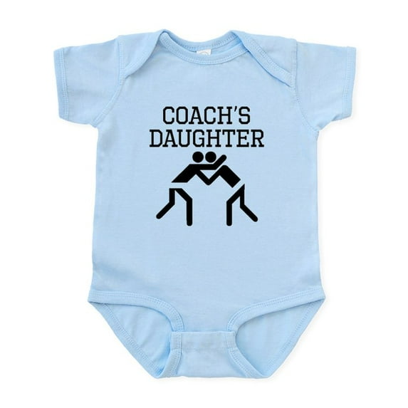 CafePress - Wrestling Coachs Daughter Body Suit - Baby Light Bodysuit, Size Newborn - 24 Months