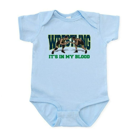 CafePress - Wrestling It's In My Blood Infant Bodysuit - Baby Light Bodysuit, Size Newborn - 24 Months