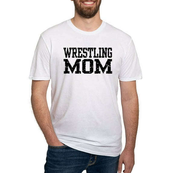 CafePress - Wrestling Mom Fitted T Shirt - Fitted T-Shirt, Vintage Fit Soft Cotton Tee
