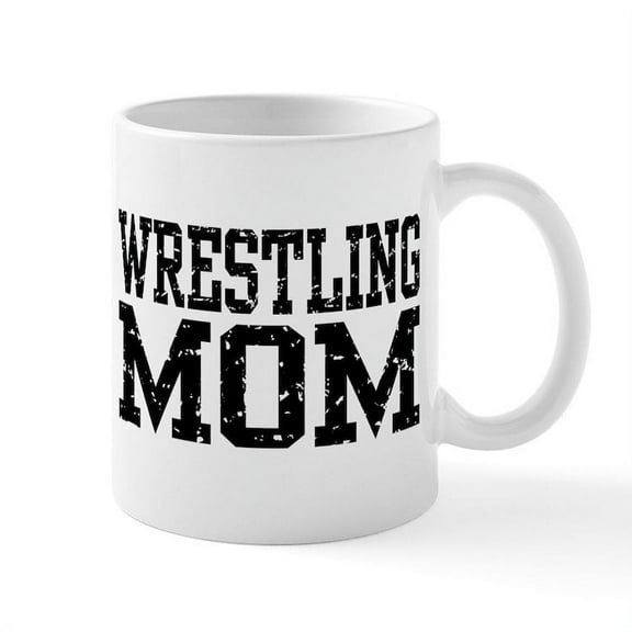 CafePress - Wrestling Mom Mug - 11 oz Ceramic Mug - Novelty Coffee Tea Cup