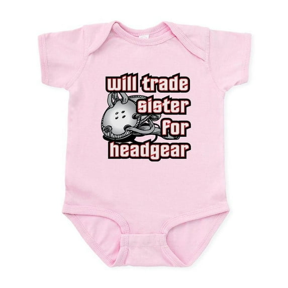 CafePress - Wrestling Trade Sister For Headgear Body Suit - Baby Light Bodysuit, Size Newborn - 24 Months