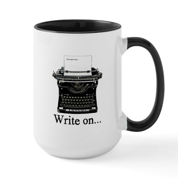 CafePress - Write On Mugs - 15 oz Ceramic Large White Novelty Mug