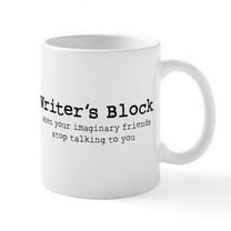 CafePress - Writer's Block Mug - 11 oz Ceramic Mug - Novelty Coffee Tea Cup